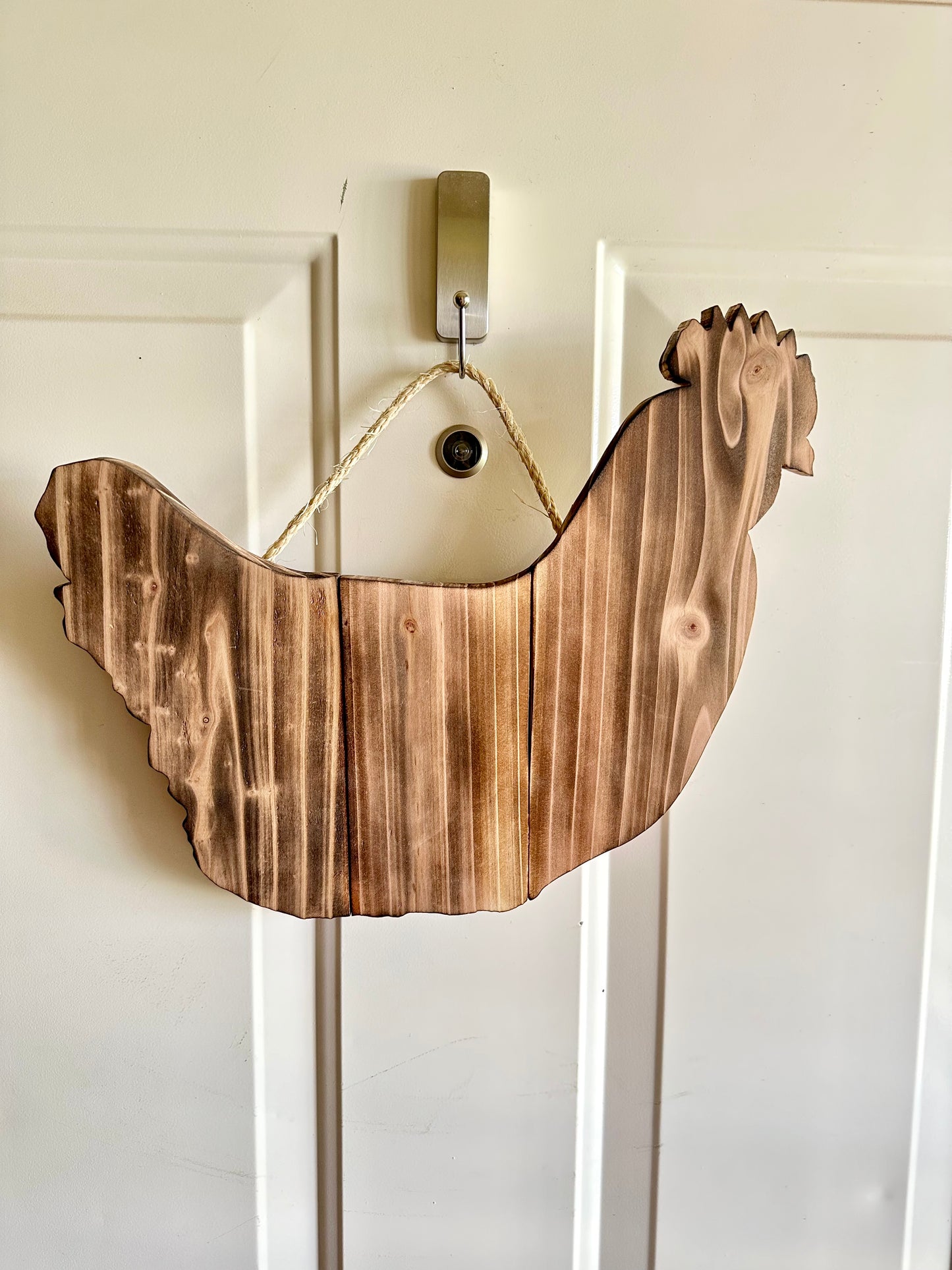Burnt Chicken door hanger