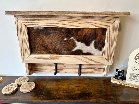Compact Cowhide Concealment Coat Rack