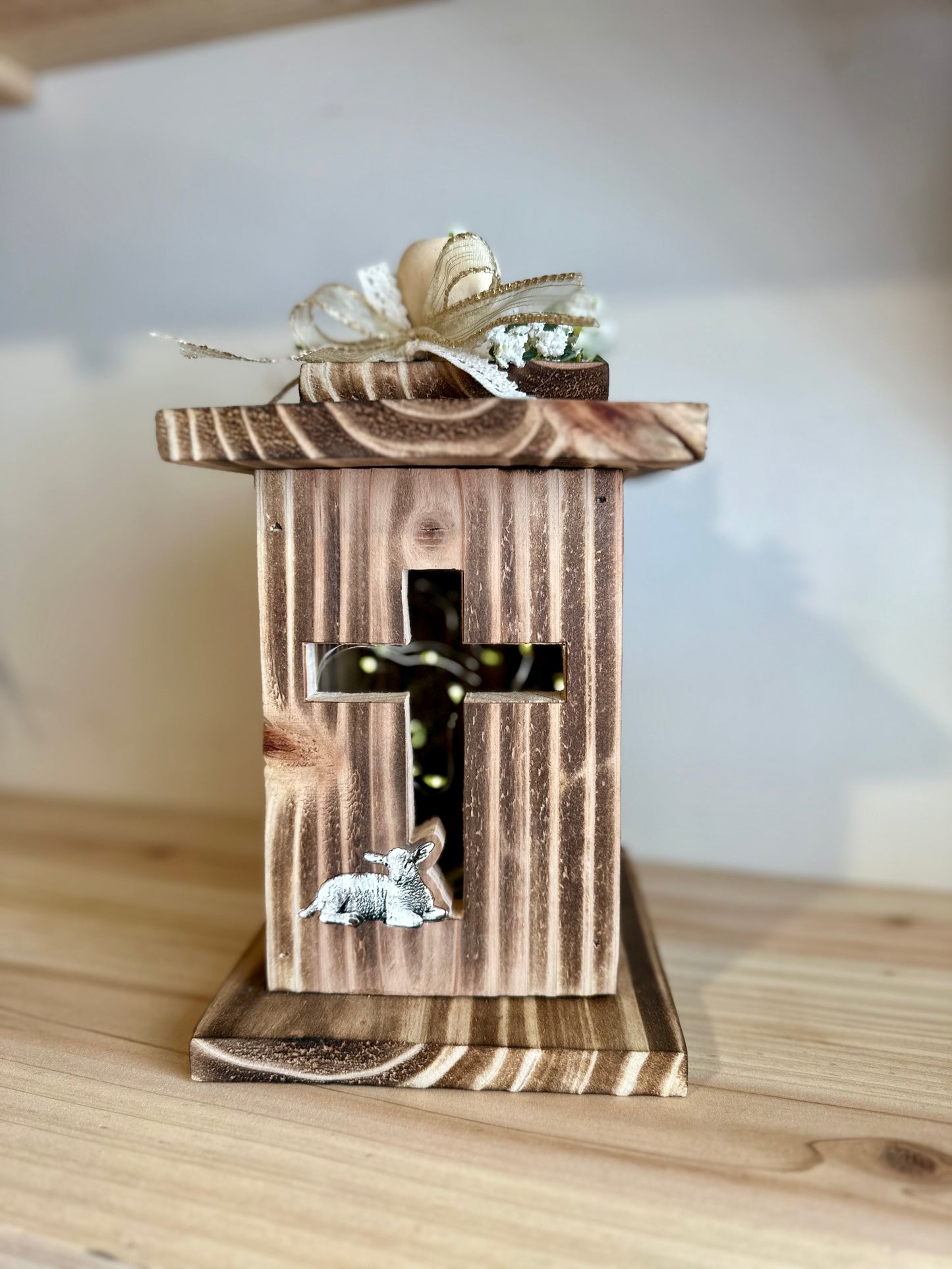 Lamb Cross Lantern