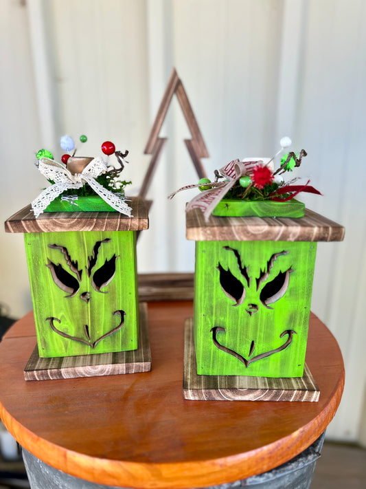 Grinch Christmas Lantern