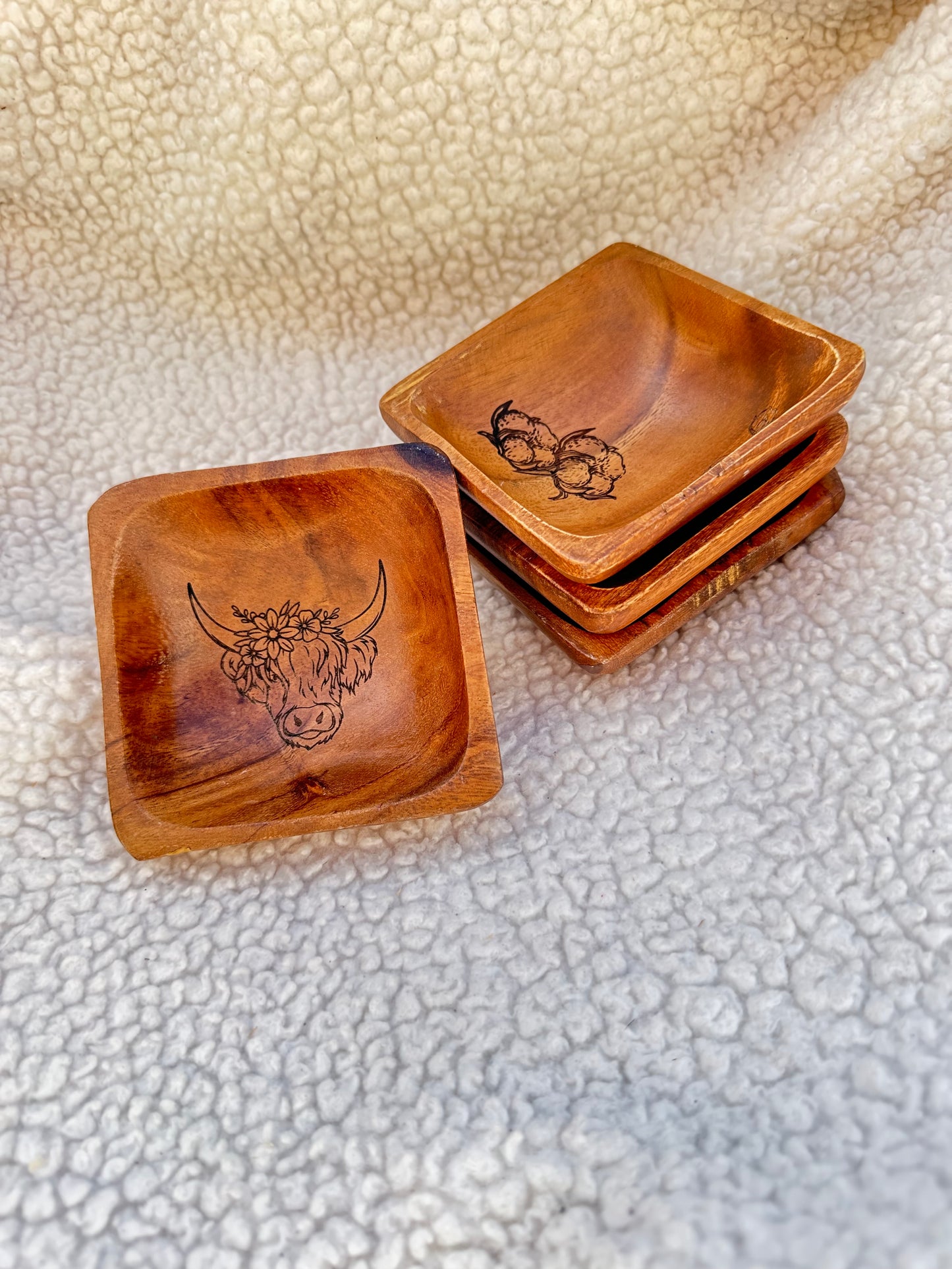 Wooden Ring/Key bowls