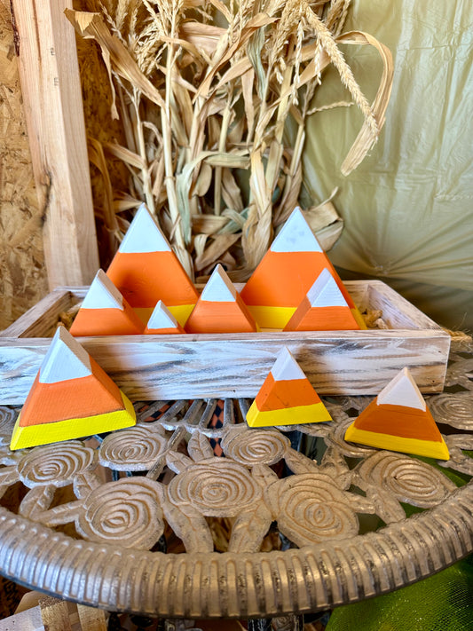 Wooden Candy Corn